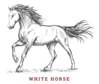 Western Steakhouse White Horse Logo